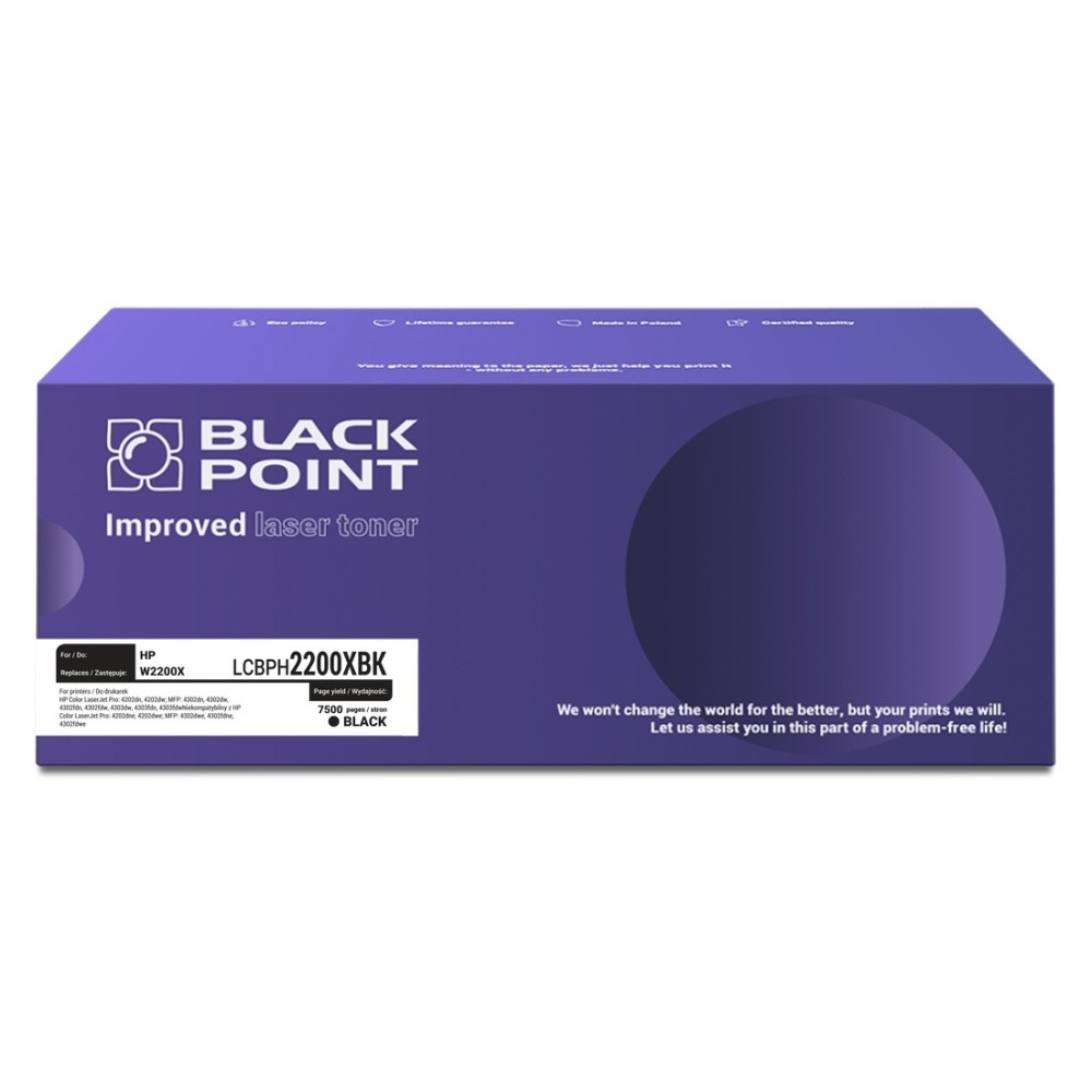 Zamiennik HP W2200X Toner LCBPH2200XBK 🖨️ Black Point