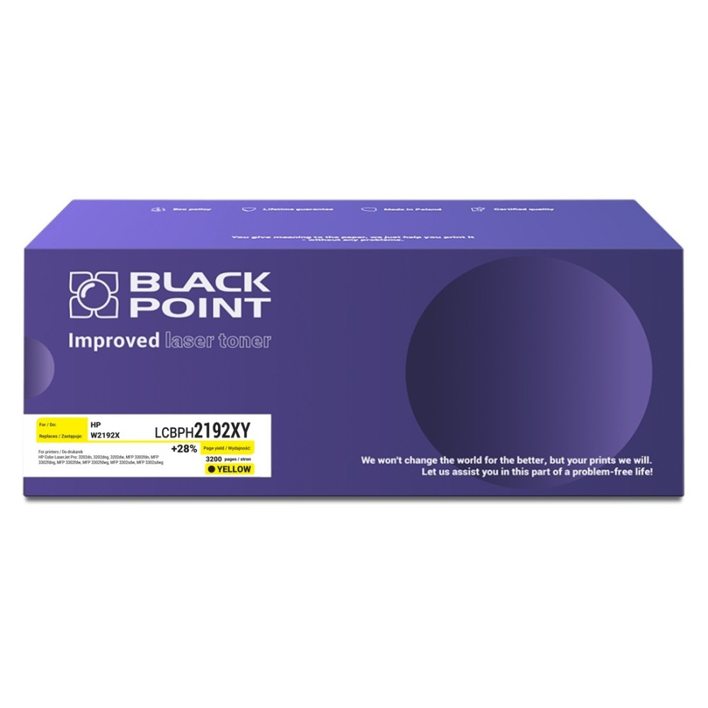 Zamiennik HP W2192X Toner LCBPH2192XY 🖨️ Black Point