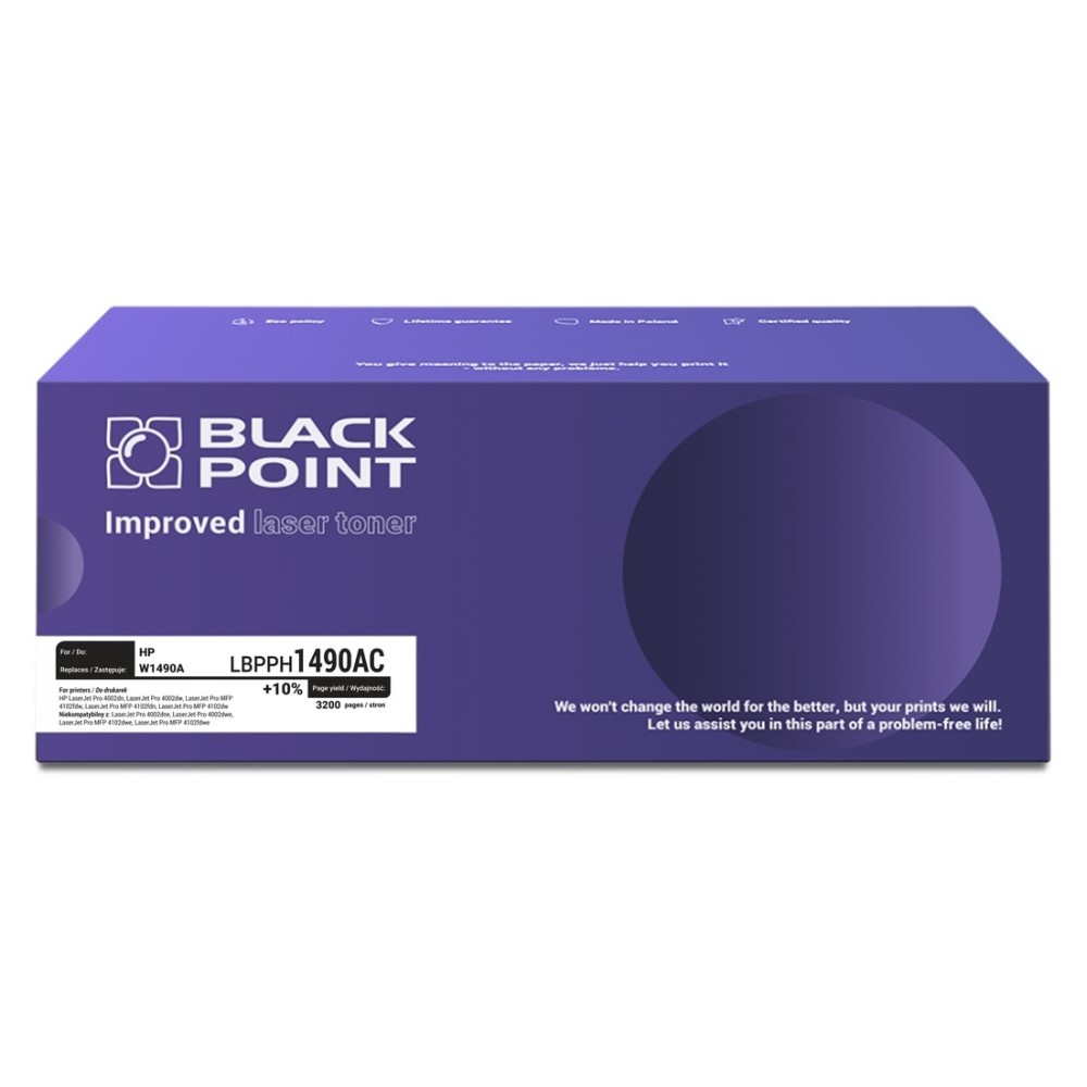 Zamiennik HP W1490A Toner Black Point LBPPH1490AC 🖨️ Black Point