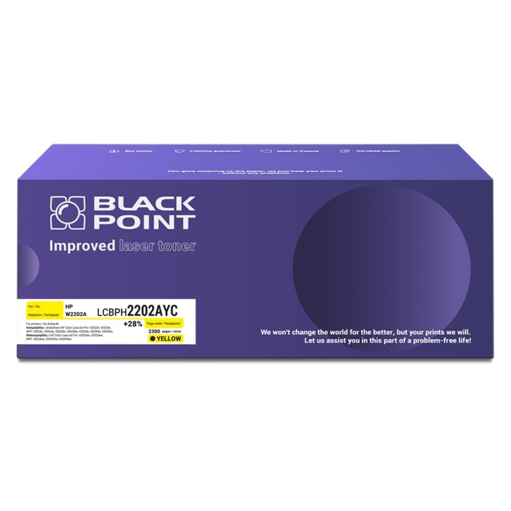 Zamiennik HP W2202A Toner LCBPH2202AYC 🖨️ Black Point